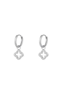 Agatha-boucles d'oreilles en Acier inxoydable-Strass en oxyde de zirconium