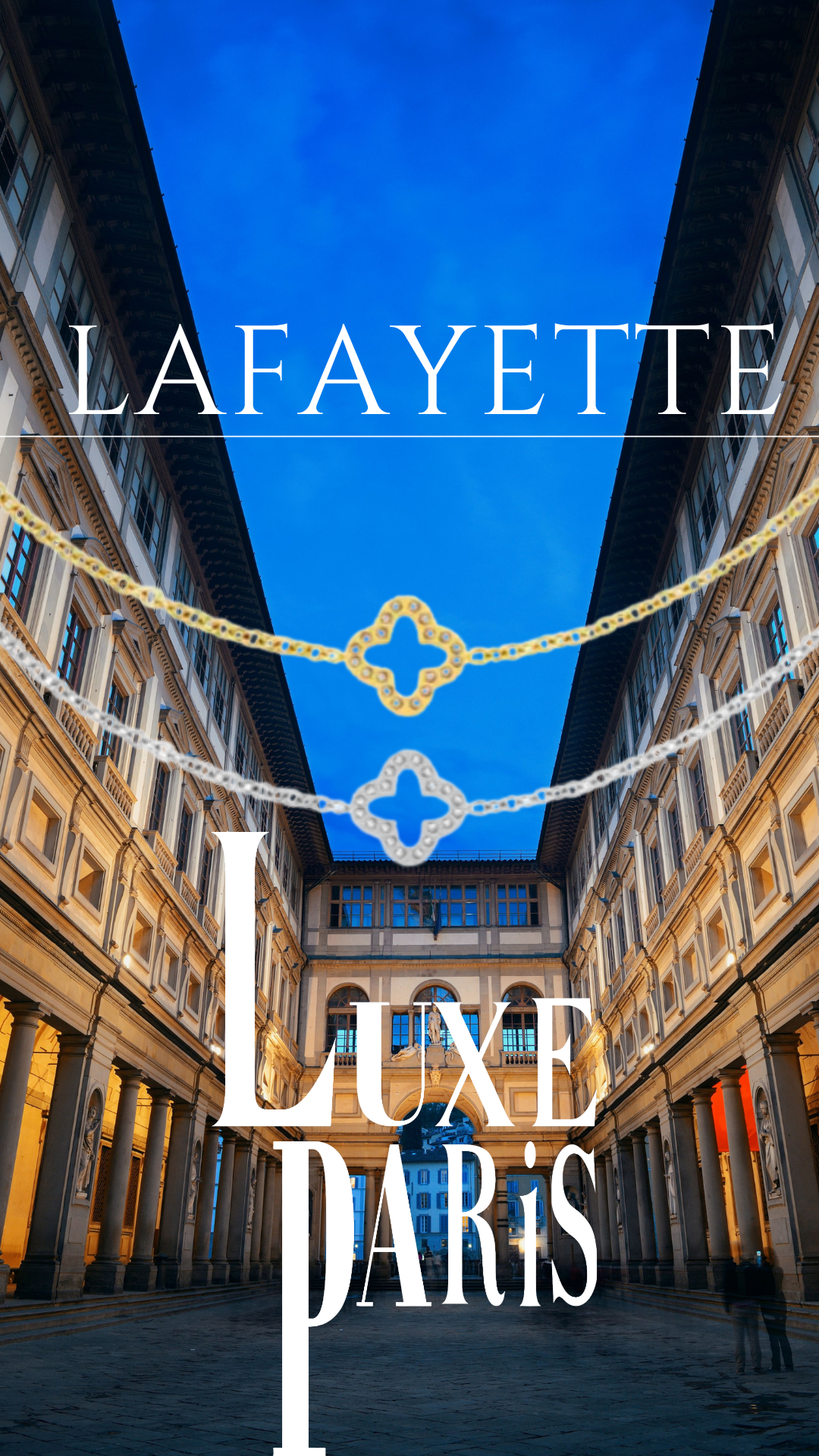 Lafayette-Collier en Acier inoxydable-Strass