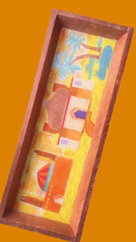 Charger l&#39;image dans la galerie, Petit palais-Plateau en bois léger-Personnalisé à la main
