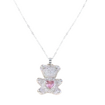 Charger l&#39;image dans la galerie, Teddy diamond-Collier en argent 925 sterling-Pierres en oxyde de zirconium
