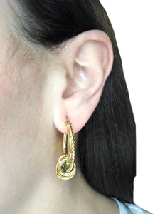 Arrogante-Boucles d'oreilles en Acier inoxydable-Plaqué or 18k